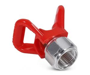 Dpofirs Pistolet Pulvérisateur sans Air, Protecteur de Siège de Buse, Rouge | Remplacement universel avec filetage G7/8-14, métal et plastique, pour pistolets pulvérisateurs Wagner et Titan