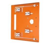 Dpofirs Plaque de Base de Scie Circulaire, Matériau PU Durable avec Marquages d'échelle de Précision pour le Travail du Bois, Plaque D'insertion de Table de Routeur Portable pour les Amateurs de