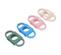 Dpofirs Poignées de Biberon, Paquet de 4 Poignées de Biberon en Silicone avec Conception Plate Antidérapante pour Biberons étroits, d'entraînement Faciles à Installer pour Tasses de bébé