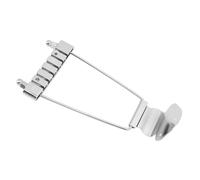 Dpofirs Pont Trapèze de Guitare à 6 Cordes, Cordier de Remplacement Durable pour Guitaristes de Jazz avec Vis, pour les Amateurs de Guitare et les Artistes (SILVER)
