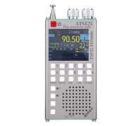 Dpofirs Radio FM avec Bluetooth, écran LCD Tactile Résistif de 2,4 Pouces, Batterie de 2500 MAh, Affichage des Données RDS, avec Haut-Parleur de 40 Mm et Clavier Numérique, pour Stéréo