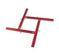 Dpofirs Rail de Guidage de Scie sur Rail en Alliage D'aluminium pour une Coupe Incurvée sans Effort, Ensemble de Rails de Guidage Réglables pour le Travail du Bois 600 Mm/23,62 Pouces