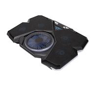 Dpofirs Refroidisseur de Jeu pour Ordinateur Portable Cool RGB Lights Cooling Pad avec 5 Ventilateurs Silencieux à Grande Vitesse pour Ordinateur Portable 12in-17.3in