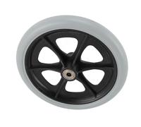 Dpofirs Remplacement de Roues de Fauteuil Roulant, Ensemble de Roues Solides en PU de 8 Pouces avec Roulement à Billes en Métal pour Scooter de mobilité en Fauteuil Roulant électrique