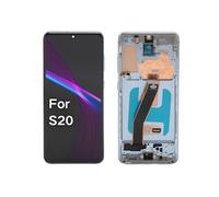 Dpofirs Remplacement D'écran Organique pour S20 4G, Cadre S20 de 6,2 Pouces, Outils D'assemblage de Numériseur pour S20 4G pour G980 (Blue)