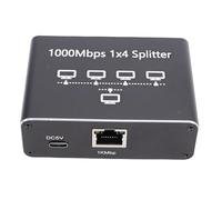 Dpofirs Répartiteur Ethernet Gigabit, 1 à 4 Répartiteurs Réseau, connectivité Simultanée 1000 Mbps avec Ports RJ45 pour Affichage de Routeur d'ordinateur