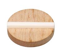 Dpofirs Résonateur de Guitare Biscuit Durable en Bois D'érable, Selle en Os de Bœuf pour Améliorer le Timbre de la Guitare, Résonateur à Cône Unique pour les Guitaristes