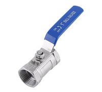 Dpofirs Robinet à Boisseau Sphérique SS304 avec Raccord Réduit, Robinet D'arrêt Facile à Utiliser, Filetage Interne 1 Pièce, adapté à une Utilisation Industrielle étendue (1" (1 pouce))