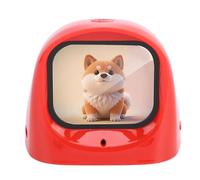 Dpofirs Robot de Tableau de Bord de Voiture, Compagnon électronique Intelligent pour Animaux de Compagnie avec Support Magnétique pour Les Enfants et Le Divertissement de Conduite en Famille (Rouge)