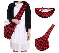 Dpofirs Sac à Barre Transversale avec Verrou de sécurité pour Chiens et Chats, Conception à Bouton-Pression Réglable, pour Les Voyages en Plein Air, avec Matériau Souple et Corde de Traction Fixe