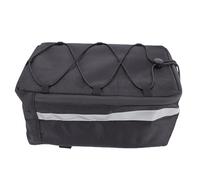 Dpofirs Sac de Coffre de Vélo étanche, Bande Réfléchissante, Installation Facile pour la Conduite de Nuit, Tissu Oxford 1680D Noir 11.81x7.09x5.51in