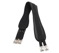 Dpofirs Sangle de Longe en Cuir avec Boucles à Rouleau en Acier | Ceinture de selle de cheval avec extrémités élastiques, sangle ventrale confortable pour l\'équitation, sangle de selle