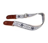 Dpofirs Sangle de ukulélé Brodée, Lanière de Guitare, pour Instrument à | Bandoulière réglable en cuir et nylon avec motif ethnique, sangle confortable pour ukulélé ténor de concert soprano