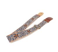 Dpofirs Sangle de ukulélé de Style Vintage avec Boucle en Métal Rétro, Ceinture D'épaule Durable et Confortable pour les Joueurs de Mandoline Banjo, Construction Haut de Gamme (style 1)