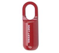Dpofirs Serrure à Empreinte Digitale, Cadenas de sécurité sans clé Rechargeable par USB avec Corps en Alliage de Zinc pour Sac à Dos de Casier à Bagages (rouge)