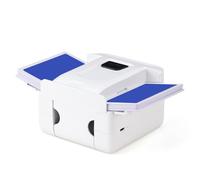 Dpofirs Shuffler de Carte Automatique, Un Distributeur de Carte à Jeu électrique à Faible Bruit pour 1-2 Terrasses, Une Machine à étalage Portable Rechargeable pour Les Rassemblements de (White)