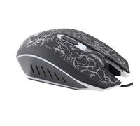 Dpofirs Souris de Jeu Filaire Professionnelle A70, Souris de Jeu Optique USB Universelle avec lumière LED à Respiration colorée, Souris Ergonomique à 6 Boutons, DPI 800-2000 réglable, Souris PC(Noir)