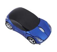 Dpofirs Souris de Voiture sans Fil pour Enfants, Souris Optique sans Fil 2.4G, Souris Optique en Forme de Voiture 1600DPI pour Ordinateur PC Portable de Bureau(Bleu)