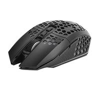Dpofirs Souris D'Ordinateur Portable 2.4GH, Souris de Chargement sans Fil RVB Lumineux Souris de Jeu Creuse pour Ordinateur Portable de Bureau (Noir)