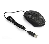 Dpofirs Souris Optique Filaire USB de Jeu, Souris Rétro-Éclairée de Jeu avec Lumières Colorées pour Ordinateurs de Jeu Professionnels, Souris Portable Multi-Ordinateur Générale (A30)