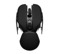 Dpofirs Souris sans Fil, Conception Ergonomique 2,4 G, Portée de 10 M, Vitesse Réglable sur 3 Niveaux, Rouge, pour PC et Ordinateur Portable (Black)
