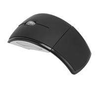 Dpofirs Souris sans Fil Pliable, Souris Portable 2,4 G avec Récepteur USB pour PC Portable, Souris D'ordinateur Pliable sans Fil pour Wins98 Me 2000 XP Vista OS(Le Noir)