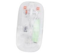 Dpofirs Souris sans Fil Transparente avec compatibilité Multi-appareils et Batterie Longue Durée pour Une Alimentation Plus Longue (Blanc Transparent)