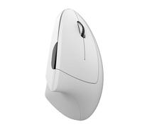 Dpofirs Souris Verticale Ergonomique, 2,4 G Souris Optique Bluetooth sans Fil jusqu'à 2400 Dpi Réglables, Souris D'ordinateur Clics Silencieux avec Récepteur pour PC de Bureau (White)