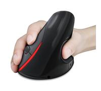 Dpofirs Souris Verticale Ergonomique, Souris Optique sans Fil 2,4 G avec 6 Boutons et DPI Réglable pour Ordinateur de Bureau