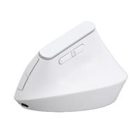Dpofirs Souris Verticale, Souris Ergonomique 2,4 G et Bluetooth avec Lumière RVB, 6 Boutons et DPI Réglable, pour Ordinateur de Bureau, Ordinateur Portable (White)