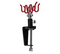Dpofirs Support d'aérographe, Pince sur Support de Table Pouvant Contenir 2 Aérographes avec Rotation à 360 Degrés pour l'artisanat de Peinture de Loisirs