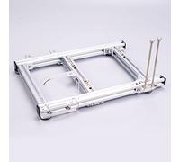 Dpofirs Support de Boîtier Ouvert pour Ordinateur ITX, Mini ITX Banc de Test PC Open Air Frame Overclock Case Computer Mount Aluminium Châssis Support Graphics Card(Argent)