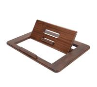 Dpofirs Support de Bureau pour Ordinateur Portable pour Le Bureau, Support de Bureau de Tablette en Bois de Noyer avec Ajustement de l'angle de Visualisation pour la Lecture du Travail