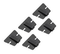 Dpofirs Support de Micro Radio, Clamp/Holder de Support de Microphone Radio Mobile Universel pour QYT avec Option de Montage Adhésif et à Vis, Comprend 5 Supports Métalliques