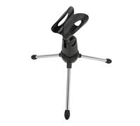 Dpofirs Support de Microphone de Bureau, Support de Micro Réglable, de Trépied avec Clamp/Holder Amovible pour Studio de Conférence Vidéo en Streaming Podcast, Microphone de Bureau Portable et Stable