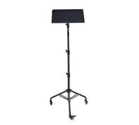 Dpofirs Support de Projecteur, Hauteur Réglable et Plateau Polyvalent avec Inclinaison à 180 Degrés, Base de Trépied Robuste et Roues Verrouillables pour Projecteur, Ordinateur Portable et Tablette
