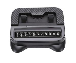 Dpofirs Support de Téléphone pour Tableau de Bord, Support de Téléphone de Voiture avec Plaque d'immatriculation de Stationnement Rotative à 360 Degrés pour Tableau de Bord de Véhicule de