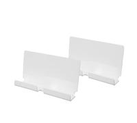 Dpofirs Support Mural pour Tablette en Acrylique, Support Mural pour Tablette et Téléphone avec Rainures de Câble, Paquet de 2 (White)