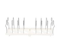 Dpofirs Support Organisateur de Casseroles et Poêles pour Armoire, Support Organisateur de Couvercle de Casserole pour Armoire de Cuisine, Ustensiles de Cuisine, à Friture, avec (WHITE)