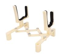 Dpofirs Support Pliant pour Violon, Support d'affichage Pliable pour Violon avec Protection du Bras en éponge pour ukulélé 4/4 (Beige)
