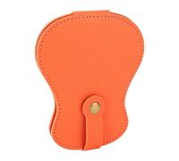 Dpofirs Support pour Médiators de Guitare, Sac de Rangement pour Médiators en Cuir à 18 Emplacements pour Guitaristes, avec Un Design Compact et Portable pour ukulélé Acoustique électrique (Orange)