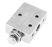 Dpofirs TAC2 41P 2 Positions 3 Voies Bouton Pneumatique de Commande | Mini interrupteur à bouton, directionnel à 3 voies, corps en métal CNC, sécurité sans étincelle, contrôle d\'air compact