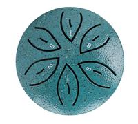 Dpofirs Tambour à Langue Miniature en Acier, Tambour de Pluie pour Jardin avec 3 Pouces, 6 Notes et Bouchon en Silicone, pour la Méditation en Plein Air, le Yoga, la Relaxation et l'éducation (Vert