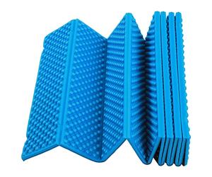 Dpofirs Tapis de Couchage en Forme de Caisse à œufs, Double Bac à œufs Pliable en Mousse, Tapis de Couchage de Camping avec Fond Résistant aux Taches pour Le Camping en Plein Air, Les Pique-niques,