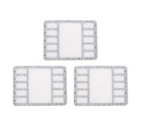Dpofirs Tapis de Perles Rectangulaire, Plateau de Perles en Feutre 3 Pièces avec échelle en Centimètres et Grille, en Feutre Anti-roulis avec Pince à épiler en Acier Inoxydable, pour Bricolage,