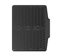 Dpofirs Tapis de Séchage en Silicone Antidérapant, Facile à Nettoyer, Résistant à la Chaleur, pour Comptoir de Cuisine, égouttoir (BLACK)