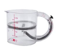 Dpofirs Tasse à Mesurer Réglable, Outil de Mesure Multifonctionnel 4 en 1 à Base Coulissante avec Grattoir pour une Cuisson Précise des Ingrédients Secs Liquides, Passe au Lave-vaisselle
