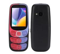 Dpofirs Téléphone Cellulaire déverrouillé pour Les Seniors, Téléphone Mobile 2G Big Button avec Lampe de Poche à écran de 2,4 Pouces, Triple Card Triple Stickby, 32 Mo Phones Robustes (Black)
