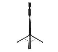 Dpofirs Téléphone Selfie Stick Quadripod Smart Tracking Extensible Rotatif à 360° avec Télécommande pour Streamers en Direct ABS Noir 1 Set pour Selfies à Distance