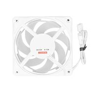 Dpofirs Ventilateur de Boîtier PC Silencieux PWM Blanc 2200 TR/Min avec Roulements Hydrauliques à Haute efficacité, Facile à Installer pour Ordinateur, Fonctionnement Silencieux